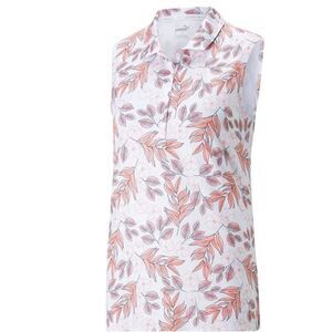 Puma White Golf Sleeveless Polo